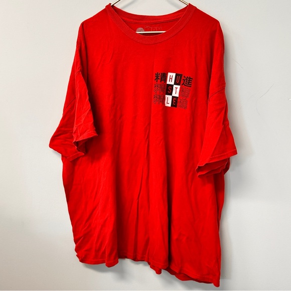 2 Monkeys Savage Hustle Red tee size 4XL vintage short sleeve crew neck - Picture 1 of 5